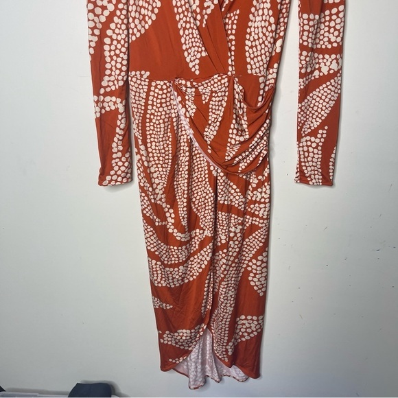Johanna Ortiz Spice Market Hunter Midi Dress in Orange sz 4 - Picture 13 of 13